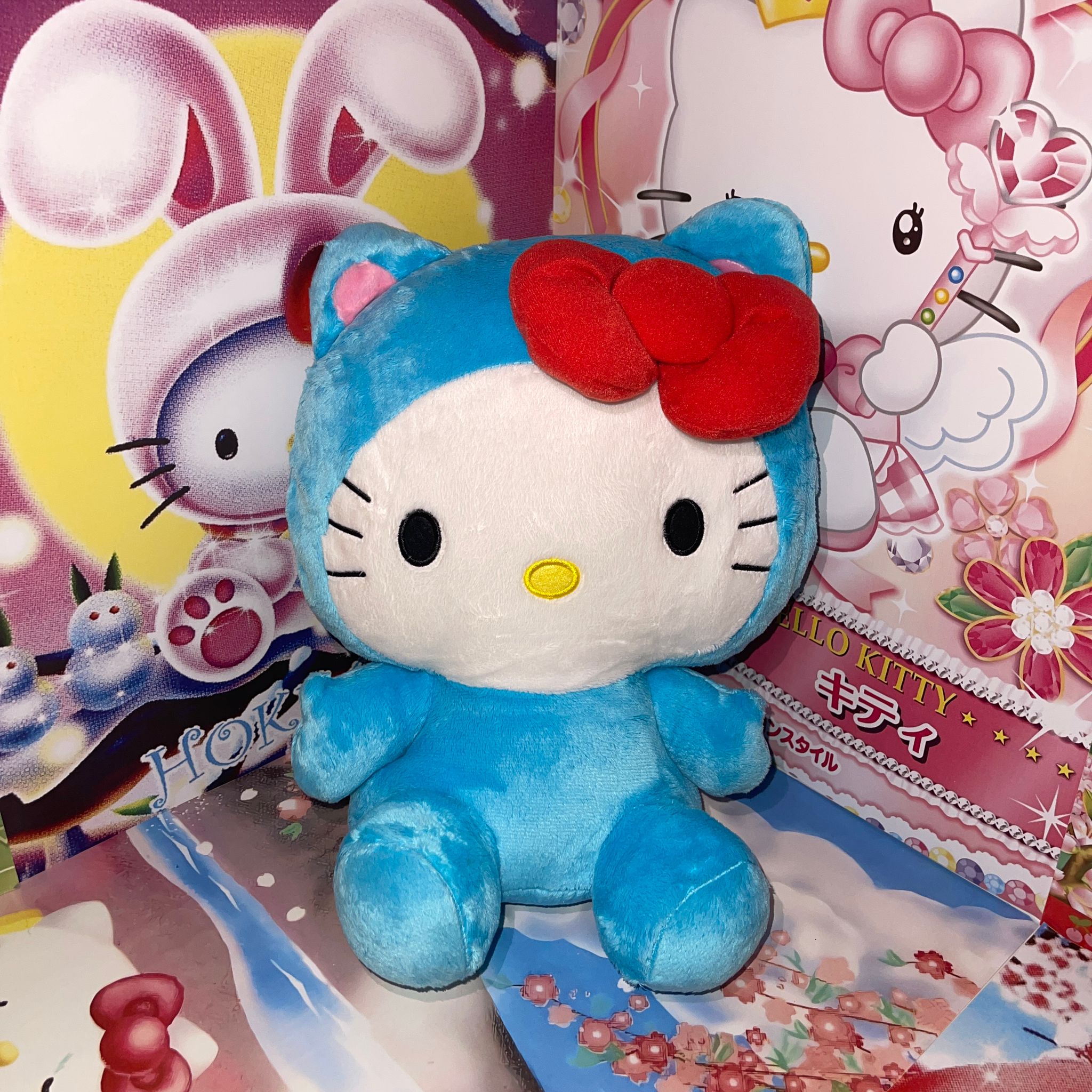 Hello Kitty Blue kitty Plush 🐱