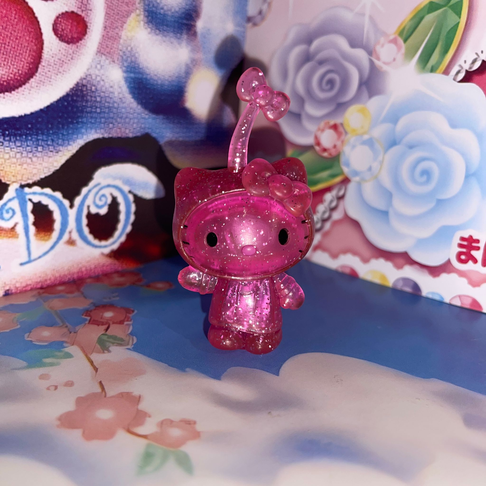 Pink Transparent Hello Kitty Mini Figure