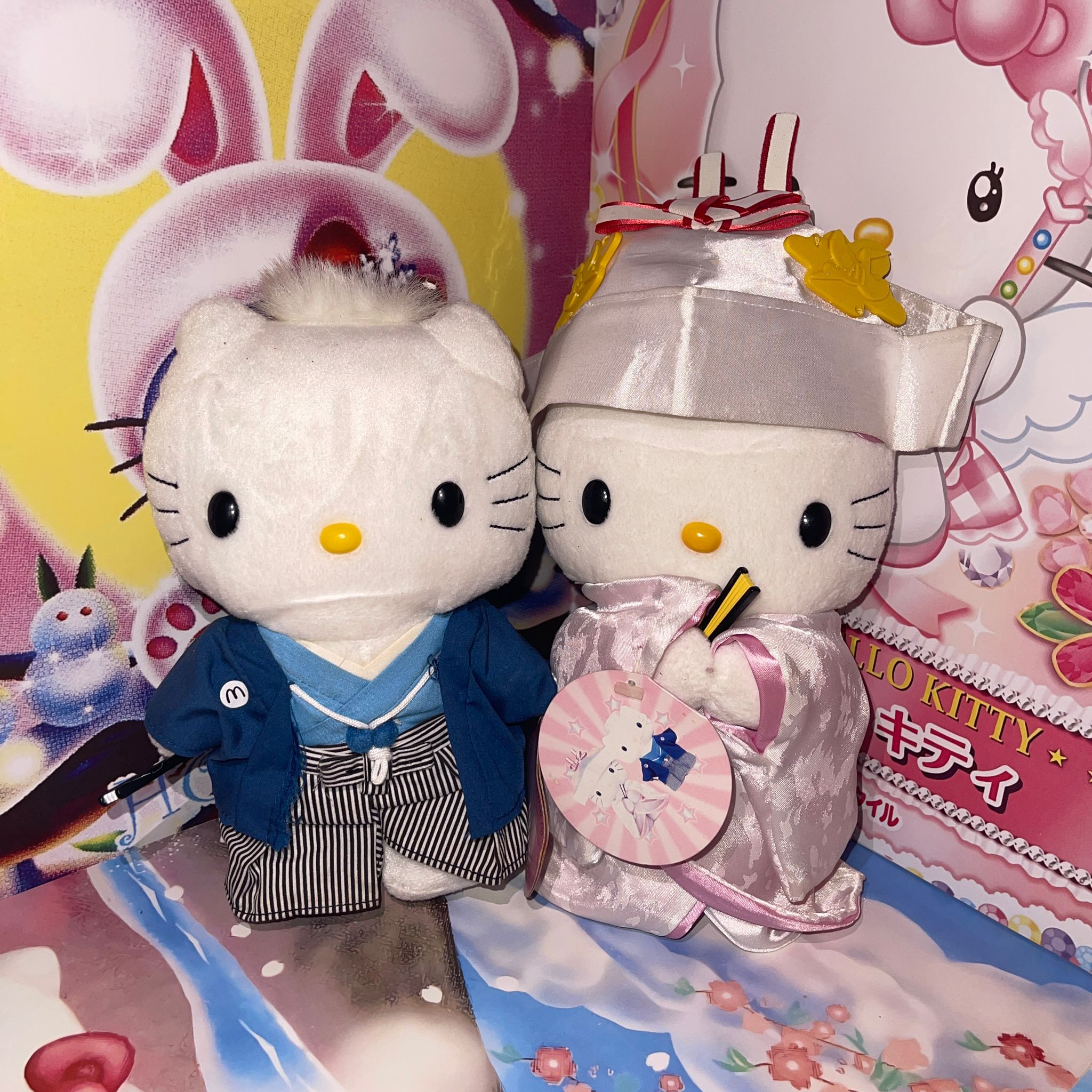 Hello Kitty & Daniel Japanese Wedding Plushy Set