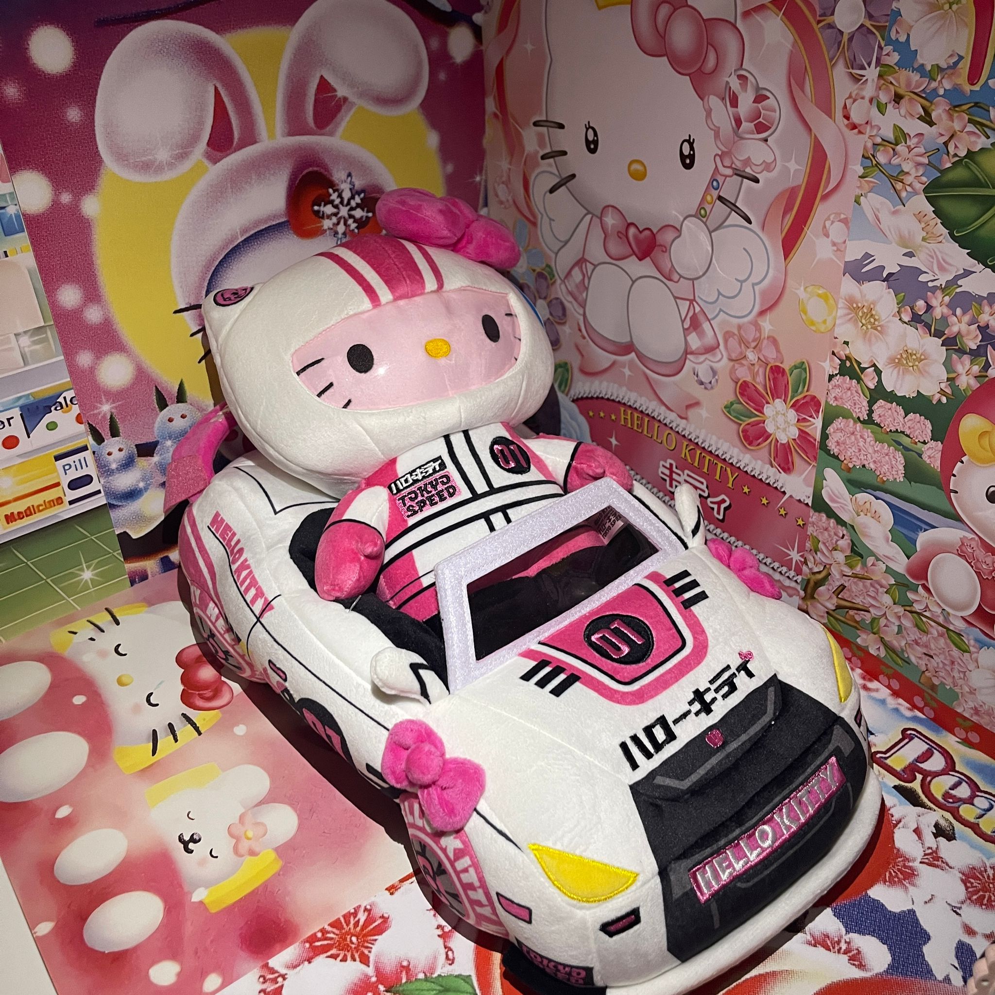 Hello Kitty Tokyo Speed Racer Plush