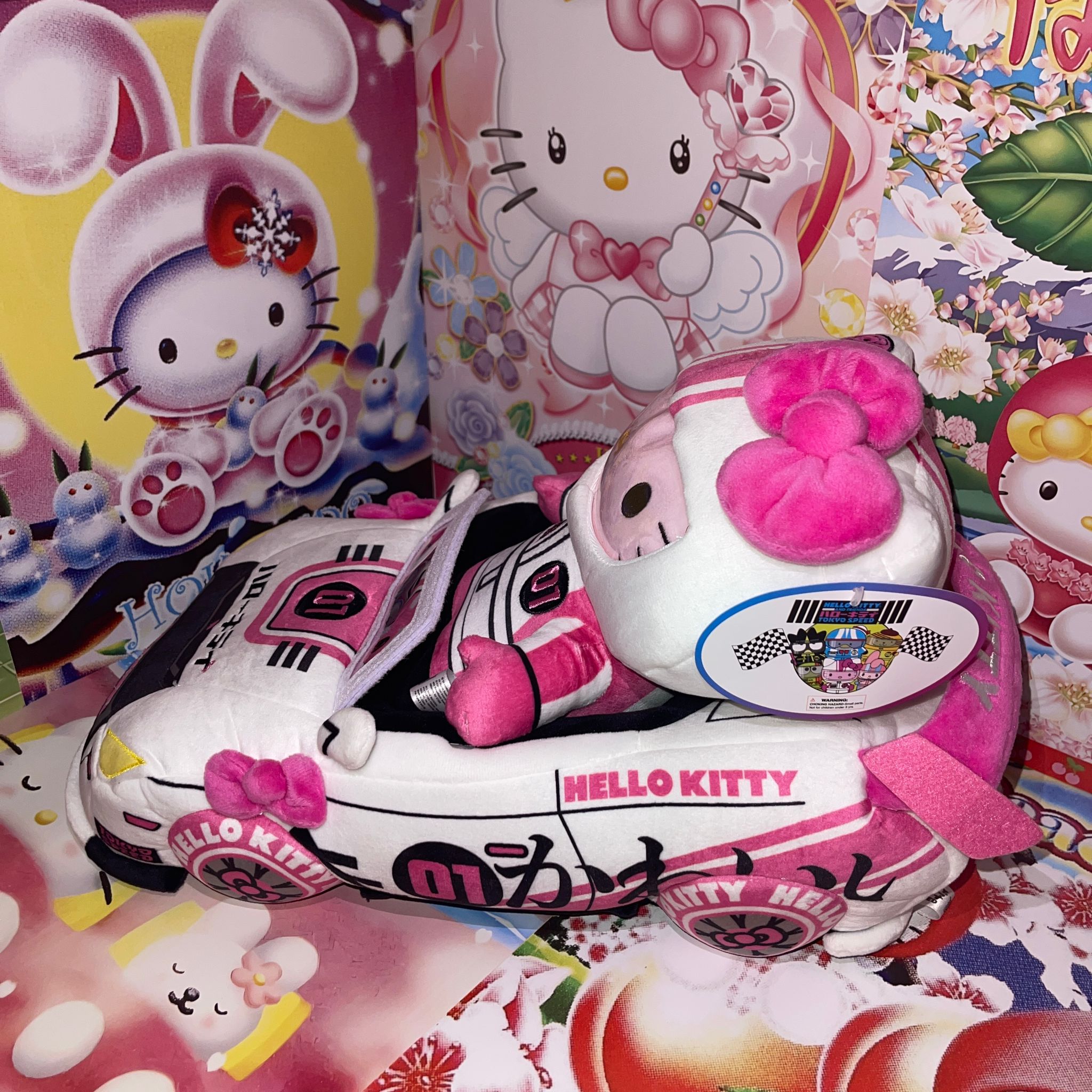 Hello Kitty Tokyo Speed Racer Plush